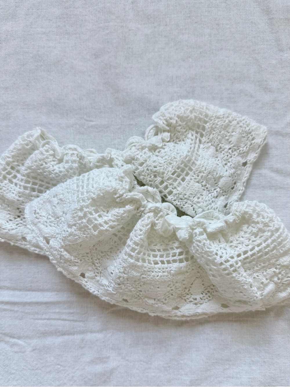 Cotton lace ankle adornments